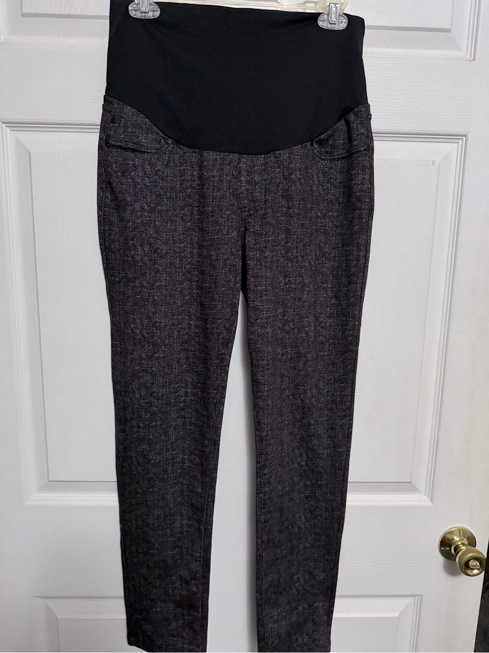 Liverpool Jeans Company Maternity Skinny Pants in Charcoal and Black